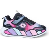 Alessio Günlük Unisex Çocuk Spor Ayakkabı Sneaker Cırtlı Rahat Hafif Konforlu Dayanıklı 02-03 - Siyah