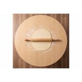 Alesta Ahşap Desenli Katlanabilir Yer Sofrası, 60 Cm
