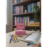 Alesta EP Design Isme Özel Tasarım Kitap Okuma Sayacı, Pembe Beyaz Bu Yıl Okuduğum Kitap Sayaç Standı, Kitaplık Aksesuar