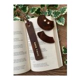 ALESTA LEATHER (İSİM YAZIYORUZ) Hakiki Deri 3^lü Kitap Ayracı Seti