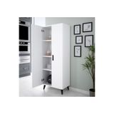 Alesta Life 2 Kapaklı 4 Raflı Mutfak Dolabı Banyo Dolabı Çok Amaçlı Dolap Beyaz