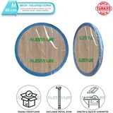 Alesta Life 80 cm Sonomo Katlanabilir Metal Ayaklı Yer Sofrası | Hamur Açma Tahtası | Oyun Masası - 21 cm Yükseklik - 80x80