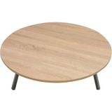 Alesta Life 90 cm Sonomo Katlanabilir Metal Ayaklı Yer Sofrası | Hamur Açma Tahtası | Oyun Masası - 21 cm Yükseklik - 90x90