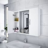 Alesta Life Beyaz Aynalı Banyo Dolabı Suntadan Üretim 60 cm Yükseklik 75 cm Genişlik