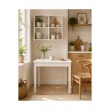 Alesta Life Beyaz Yemek Masası, Mutfak Masası, Çalışma Masası, Metal Ayaklı Masa, Bilgisayar Masası 70x70