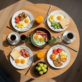 Alesta Life Klasik Yuvarlak Katlanır Yer Sofrası - 78 cm x 21 cm, Metal Ayaklı - 78 x 21 cm