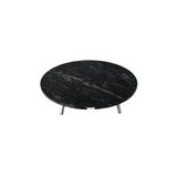 Alesta Life Siyah Pratik Yer Sofrası | 21 Cm Katlanabilir Metal Ayaklı | Hamur Açma Tahtası | Oyun Masası