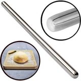 Alet Çantam 120CM Çelik Oklava 304 Kalite Paslanmaz Çelik Krom Metal Hamur Börek Baklava Yufka Açma Oklavası