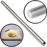 Alet Çantam 40cm Çelik Oklava 304 Kalite Paslanmaz Çelik Metal Sihirli Hamur Börek Baklava Bazlama Şebit Açma Oklavası