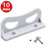 Alet Çantam Büyük Sineklik Tutamağı Kulbu 10 Adet Beyaz Tutamak Çekme Tutma Kulp +Vida