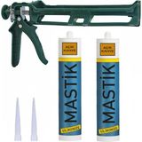 Alet Çantam Çekomastik Seti -2 Adet Kahve Silikonize Mastik + Silikon Tabancası