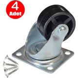 Alet Çantam Döner Mini Teker Bilyalı Mobilya Tekeri Valiz Komidin Masa Sehpa Dolap Küçük Tekerlek -4 Adet