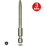 Alet Çantam Gfb Bits Yıldız Uç Vidalama Matkap Ucu Ph1 x 100 mm - 3 Adet