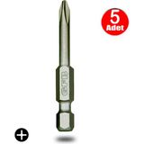 Alet Çantam Gfb Bits Yıldız Uç Vidalama Matkap Ucu Ph1 x 50 mm - 5 Adet