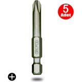 Alet Çantam Gfb Bits Yıldız Uç Vidalama Matkap Ucu Ph3 x 50 mm - 5 Adet