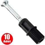 Alet Çantam Kendinden Dübelli Minifix Mili Mobilya Dolap Bağlantı Vidası 8mm - 10 Adet
