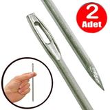 Alet Çantam Metal Çuvaldız 15cm Yorgan İğnesi No7 Kalın Dikiş İğne Mil Tığ -2 Adet