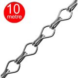 Alet Çantam Metal Zincir Ayna Avize Floresan Saksı Askı Zinciri -10 Metre - Açık Gri