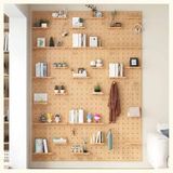Alet Pegboard Garaj Duvar Rafı Matkap Ucu Depolama Anahtarı Seti Rafları Tutucular, Pegboard Panelleri, Pegboard Kombinasyon Duvar Düzenleyici, Ev Ofis Duvarı için Duvara Monte Ekran Peg Board Panel