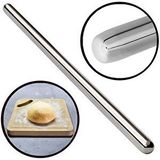 Aletçantam 120cm Çelik Oklava 304 Kalite Paslanmaz Çelik Krom Metal Hamur Börek Baklava Yufka Açma Oklavası Gri
