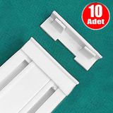 Aletçantam 2li Korniş Kapağı Geçmeli Ray Perde Son Kilidi - 10lu Paket