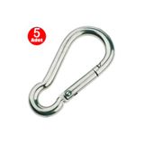 ALETÇANTAM 6 Mm Yaylı Karabina Salıncak Hamak Askı Kanca Kilidi -5 Adet HR0155101