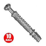 Aletcantam 6Mm Minifix Mili Mobilya Dolap Birlestirme Baglanti Vidasi - 10 Adet