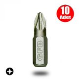 Aletcantam Gfb Bits Yildiz Uc Vidalama Matkap Ucu Pz2 X 25Mm - 10 Adet