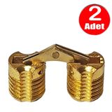 Aletcantam Gizli Masa Mentesesi 12Mm Metal Kirma Katlanir Mentese - 2 Adet