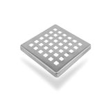 ALETÇANTAM Krom Yer Süzgeci Kare Gider Kapağı 10cmx10cm Paslanmaz Çelik Banyo Duş Yer Sİfonu Izgaralı Kapak