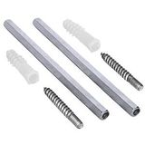 Aletçantam Metal Gizli Raf Tutucu Dekoratif Duvar Bağlantısı 1çift -14cm
