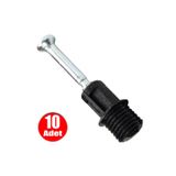 ALETÇANTAM Minifix Mili Kendinden Dübelli Mobilya Dolap Bağlantı Vidası 10mm - 10 Adet 01173101101101