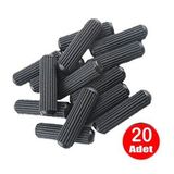 Aletcantam Plastik Kavela 8Mm Mobilya Dolap Baglanti Birlestirme Montaj Aparati - 20 Adet