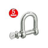 ALETÇANTAM Salıncak 8mm Zincir Kilidi U Mapa Vidalı Bağlantı -5 Adet 01645101101101