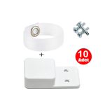 ALETÇANTAM Sineklik Kulp Seti Şeffaf Tutma Halkası Kaldırma Çekme Kulbu Takoz Seti -10 Takım 01503101101101