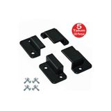 ALETÇANTAM Siyah Pimapen Pencere Sineklik Montaj Aparatı Köşe Kenar Bağlama Pabucu 5 Set (10x20 Profiller için)