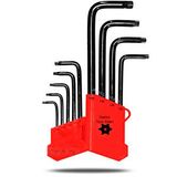 Aletçantam Tork Alyan Seti Yıldız Torx Allen Anahtar Takımı Ortası Delikli Uzun Boy 180mm Siyah