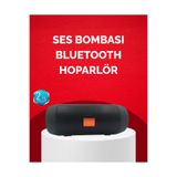 ALETOOLS Bluetooth Hoparlör 20W Bass Güçlü Ses USB Flash AUX Destekli - TEOLSA2143-7677
