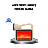 Alev Efektli Solar Lamba Cob Işıklı Taşınabilir Bahçe Kamp Aydınlatma