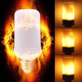 Alev Led Ampul, E27 Duy'lu Ateş Efektli Led Alevli Lamba
