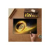 Alevli Araba Lastiği Tasarımı 240 Parça Ahşap Puzzle Ahşap Kutuda MP00265
