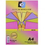 Alex Schoeller 100'lü Renkli Fosforlu Neon Fotokopi Kağıdı