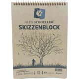 Alex Schoeller 1039 A5 90 gr 60'lı Dik Spiral Kraft Blok