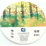 Alex Schoeller 300 gr 20x20 cm 10 Yaprak Yuvarlak Suluboya Blok