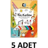 Alex Schoeller 5 Adet Alex Fon Kartonu 120GR A4 10 Lu Karışık Poşetli