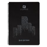 Alex Schoeller A4 Black Notebook 120 gr 60 Yaprak Siyah Spiralli Defter