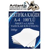 Alex Schoeller A4 Sertifika Kağıdı Kalın 100 Adet Gramajlı Fotokopi Kağıdı 160 Gr Tüm Yazıcılara Uyumlu 21X29.7 Cm