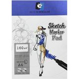 Alex Schoeller A4 Sketch Marker Pad 160 gr 40 Yaprak Defter