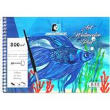Alex Schoeller A4 Spiralli Water Color Suluboya Defteri 300 gr 12'li Ekstra Beyaz İnce Doku