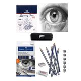 Alex Schoeller A5 Eskiz Defterli 50 Yp Faber Castell Goldfaber Dereceli Kalem Seti 8 Parça